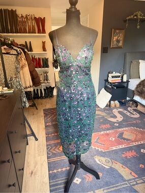 Dress The Population Tessa Crepe Mermaid Dress Black